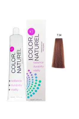 Color Naturel Kalıcı Saç Boyası 100 ml 7.34 Altın Bakır