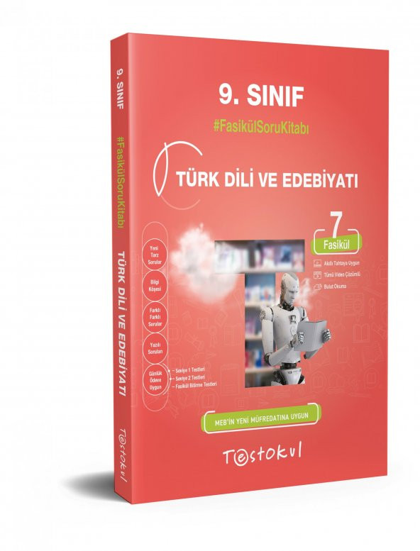 Testokul 9. Sınıf Fasikül  Türk Dili ve Edebiyatı Soru Bankası (7 Fasikül)