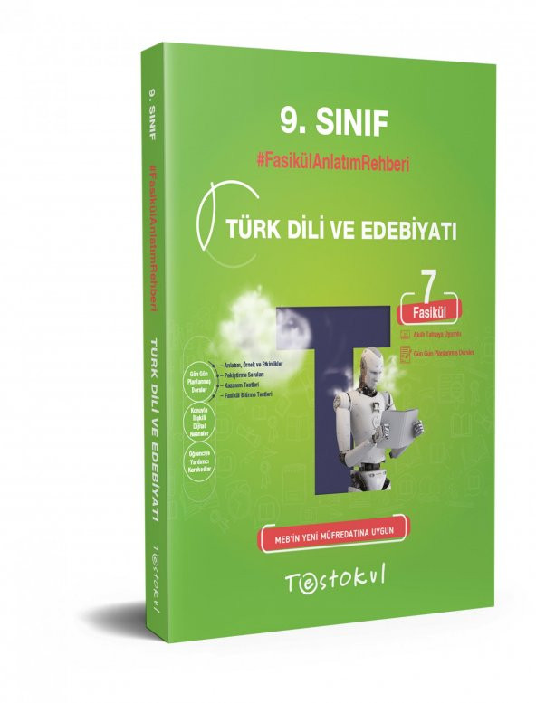 Testokul 9. Sınıf Türk Dili ve Edebiyatı Fasikül Anlatım Rehberi  (7 Fasikül)