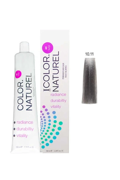 Color Naturel Kalıcı Saç Boyası 100 ml 10.11 Yoğun Küllü Açık Sarı