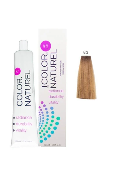 Color Naturel Kalıcı Saç Boyası 100 ml 8.3 Altın Açık Kumral