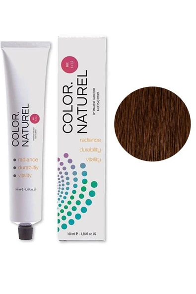 Color Naturel Kalıcı Saç Boyası 100 ml 7.75 Açık Sıcak Kahve
