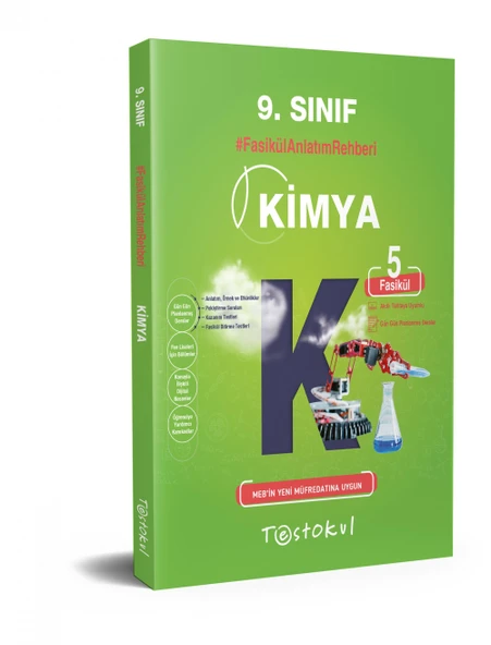 Testokul 9. Sınıf Kimya Fasikül Anlatım Rehberi (5 Fasikül)