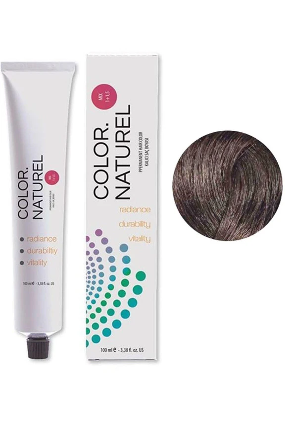 Color Naturel Kalıcı Saç Boyası 100 ml 6.1 Küllü Koyu Kumral
