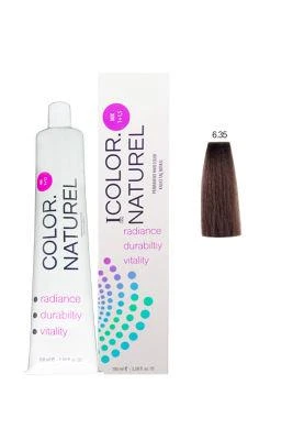 Color Naturel Kalıcı Saç Boyası 100 ml 6.35 Altın Akaju