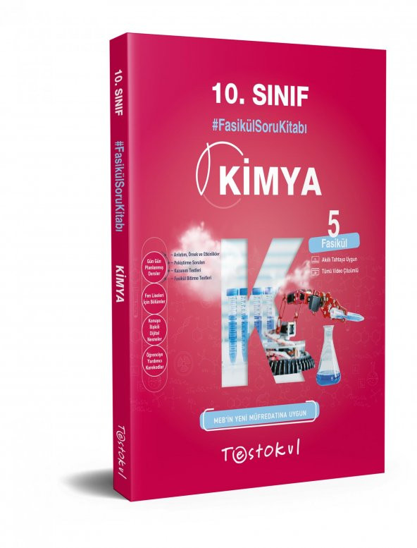 Testokul 10. Sınıf Kimya  Fasikül Soru Bankası (5 Fasikül)