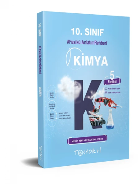 Testokul 10. Sınıf Kimya Fasikül Anlatım Rehberi (5 Fasikül)