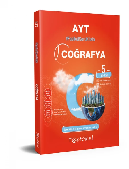 Testokul AYT Coğrafya Fasikül Soru Bankası  (5 Fasikül)
