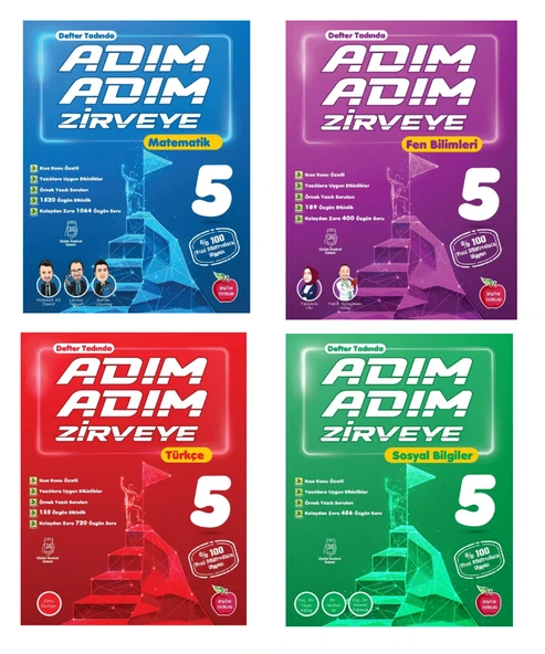 Newton Yayınları 5. Sınıf Adım Adım Zirveye Soru Bankası Seti - 2