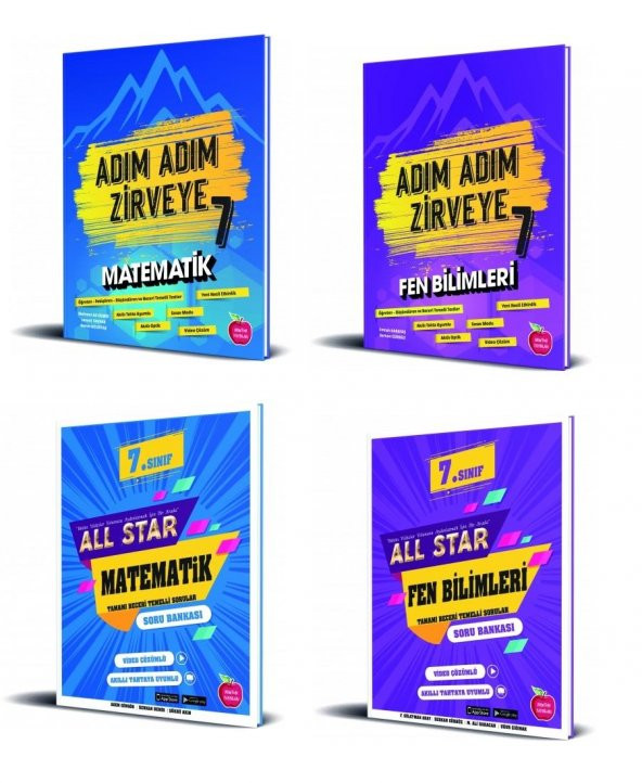 Newton 7. Sınıf All Star + Adım Adım Matematik Fen Bilimleri Set