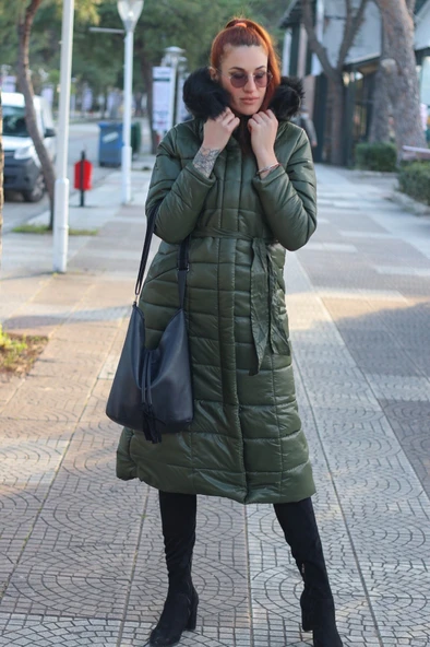 Günlük Kışlık Tam Boy Şişme Kadın Mont ürün görseli