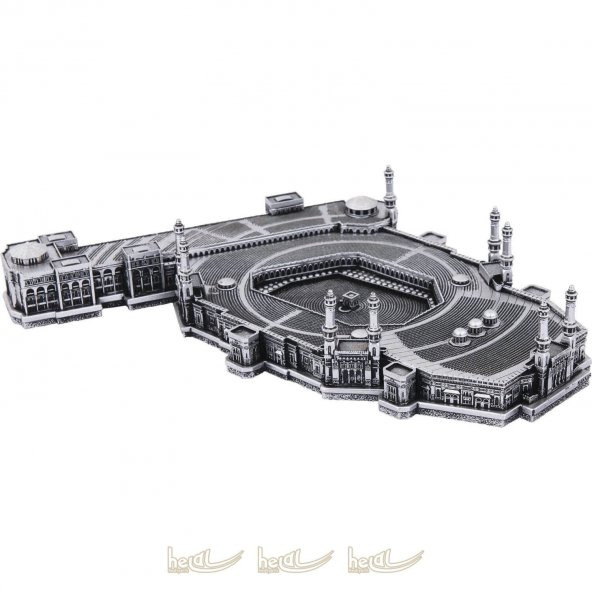 Minareli Mekke - Kabe-i Muazzama Mescidi Nebevi Maket Biblo ( 7x37 cm) - 2