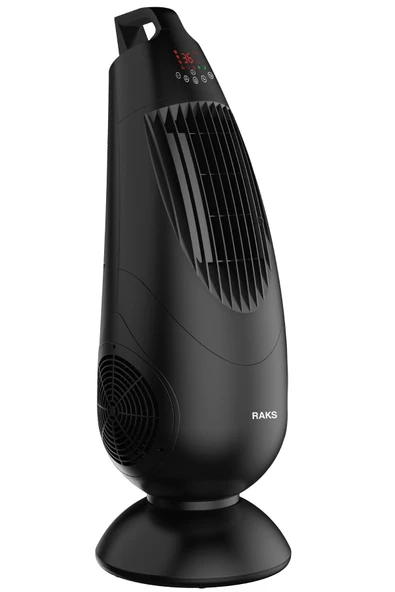 Raks Teos Plus Siyah Kule Tipi Uzaktan Kumandalı Vantilatör 90W - 2