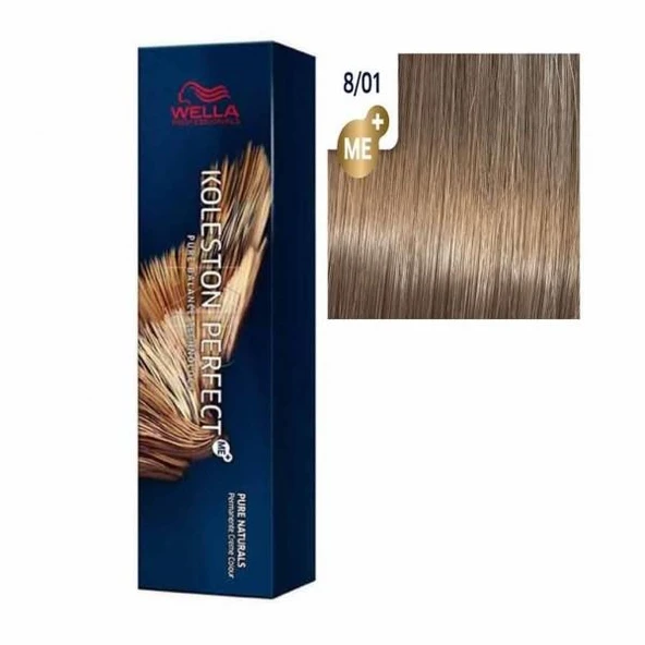 Wella Koleston Perfect Me+ Boya 60ml 8/01 Açık Doğal Küllü Kumral ürün görseli 1