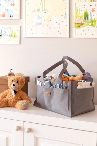 Bebek Bakım Düzenleyici MD Düz Gri - Resim 4