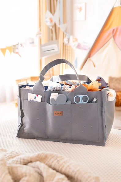 Bebek Bakım Düzenleyici MD Düz Gri - Resim 3