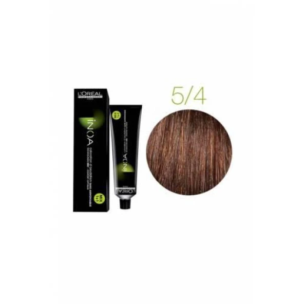 Inoa Amonyaksız Saç Boyası 5.4 Açık Kahve Bakır