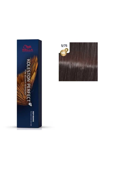 Wella Koleston Perfect Me+ Tüp Boya 60 ml 5/75 Koyu Gül Ağacı