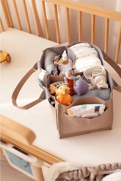 Bebek Bakım Düzenleyici MD Düz Bej - Resim 2