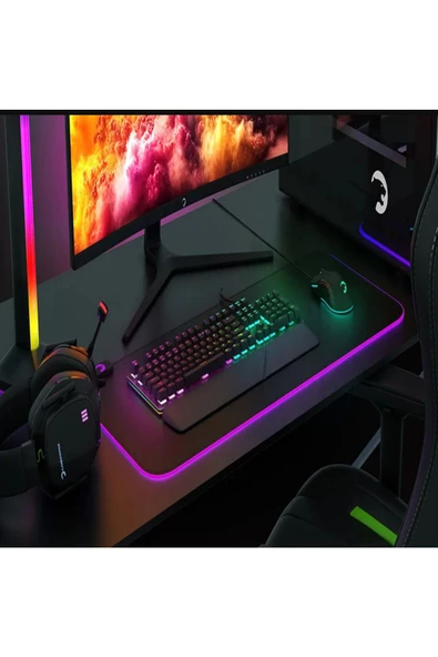2'li Set X15 Mouse Fare VE GK60 Oyuncu Klavyesi Bilek Destekli Klavye RGB klavye mouse Fare seti pc - 4