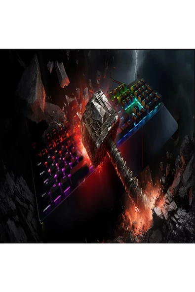 2'li Set X15 Mouse Fare VE GK60 Oyuncu Klavyesi Bilek Destekli Klavye RGB klavye mouse Fare seti pc - 6