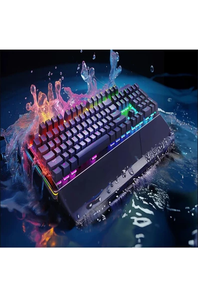 2'li Set X15 Mouse Fare VE GK60 Oyuncu Klavyesi Bilek Destekli Klavye RGB klavye mouse Fare seti pc - 8