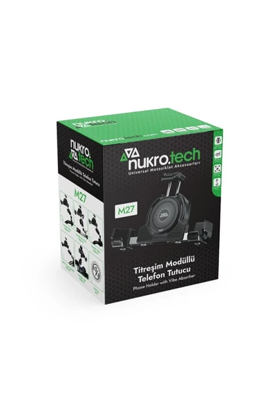 Nukrotech M27 Gidon Bağlantılı Titreşim Modüllü Telefon Tutucu - 2