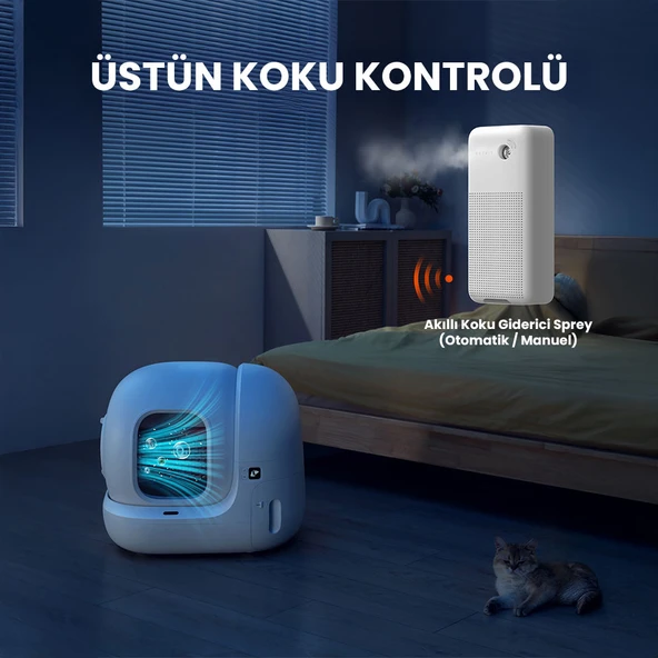 Pura Max Akıllı Kedi Tuvaleti Beyaz (Resmi Distribütör Garantili) - 7