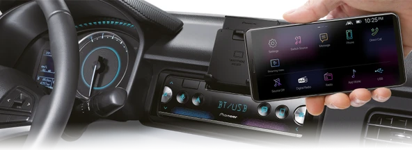 Pioneer SPH-10BT 1-DIN receiver Bluetooth, USB. Connects to iPhone and Android Devices - Resim 2