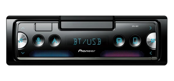 Pioneer SPH-10BT 1-DIN receiver Bluetooth, USB. Connects to iPhone and Android Devices ürün görseli
