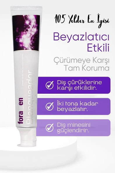 Foramen Whitening Beyazlatıcı Büyük Boy Diş Macunu 125 gr - 2