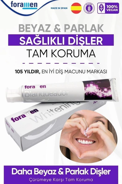 Foramen Whitening Beyazlatıcı Büyük Boy Diş Macunu 125 gr - 4