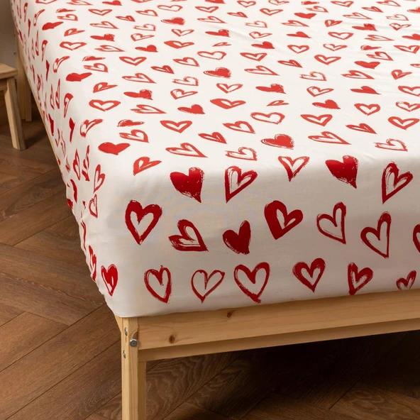 Soley | Mix & Match | Lover | %100 Pamuk Çift Kişilik Düz Çarşaf - 5