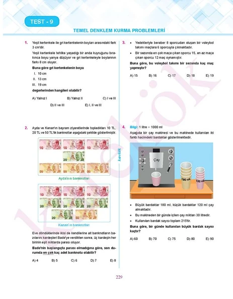 Karekök Yayınları TYT Matematik Soru Bankası - 4