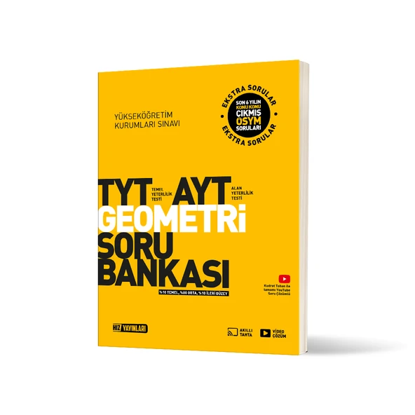 Hız Yayınları TYT-AYT Geometri Soru Bankası ürün görseli 1