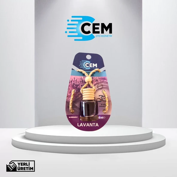 CEM CAR CARE Cam Fanus Lavanta 8 ml Ayna Kokusu - 2