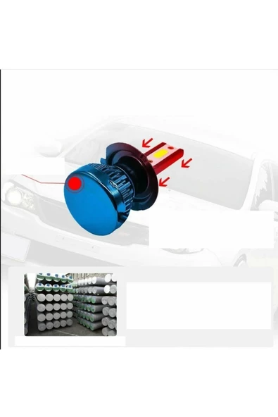 H7  Led Xenon Ampulü Yeni Nesil Şimşek Etkili Led Xenon Far - 4