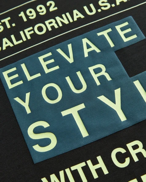 Skechers S242134 Graphic Tee Heavy Weight Oversize T-Shirt Tişort Erkek T-Shirt - Resim 9