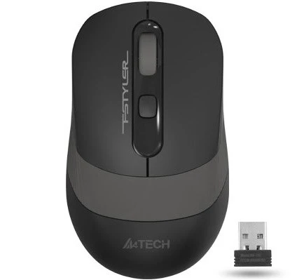 A4-Tech Kablosuz Mouse Nano Siyah-Gri (FG10S) ürün görseli 1