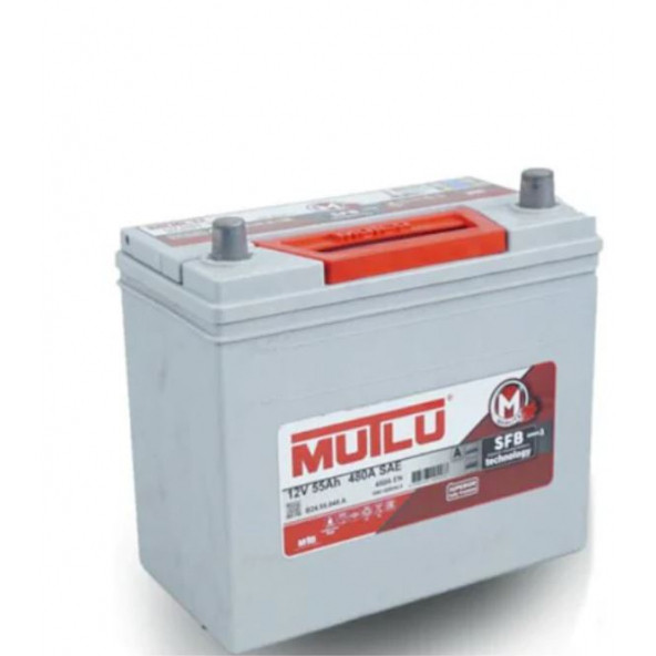 Mutlu Akü 12V 55 Amper Dar Düz SFB Teknoloji