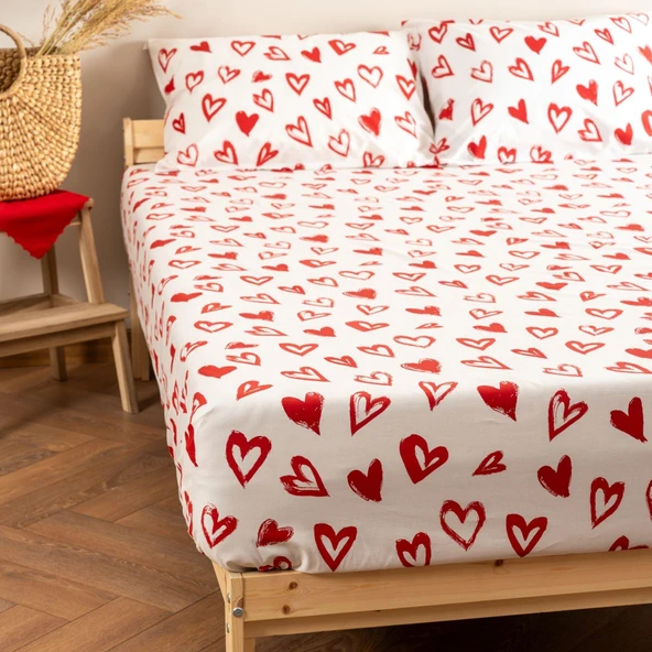 Soley | Mix & Match | Lover | %100 Pamuk Çift Kişilik Çarşaf Seti - 4