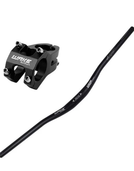 Wake Renkli Bisiklet Alümiyum Gidon+Boğaz 780mm 31,8mm Bisiklet Wake Direksiyon + Boğaz - 4