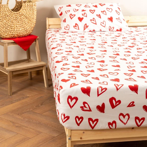 Soley | Mix & Match | Lover | %100 Pamuk Tek Kişilik Çarşaf Seti - 4