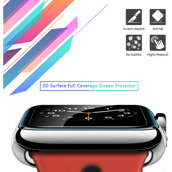 Apple Watch Series 5 44mm Tam Kaplayan Ekran Koruyucu Nano Cam - 4
