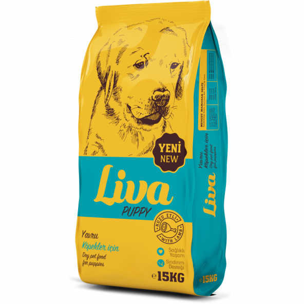 Liva Puppy - Yavru Tavuklu  Köpek Maması 15 Kg