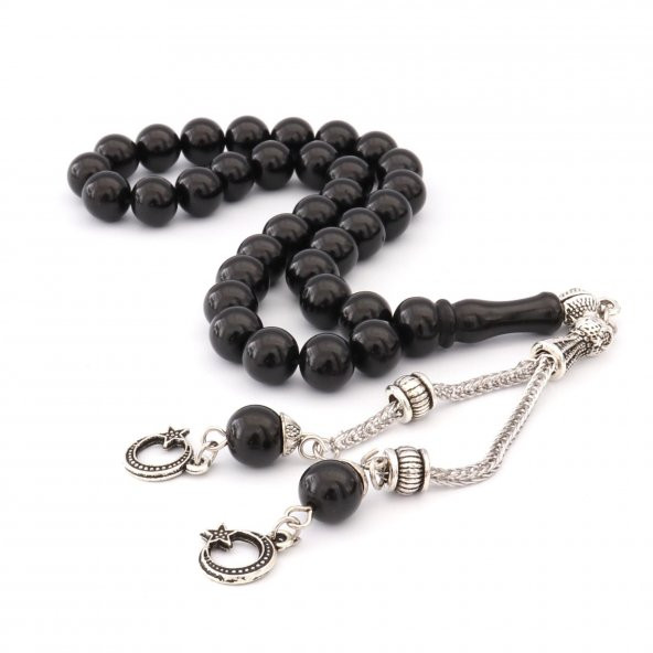 Ahşap Kutuda Kehribar Oltu Kuka Akik 4 lü Tesbih Küre KesimTesbih - 10