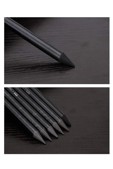 Odunsuz Grafiti Kalemi 6B Dereceli Kalem 1 Adet Kohinoor Kömür Kalemi Füzen Kalemi Eskiz ve Karakalem - 3