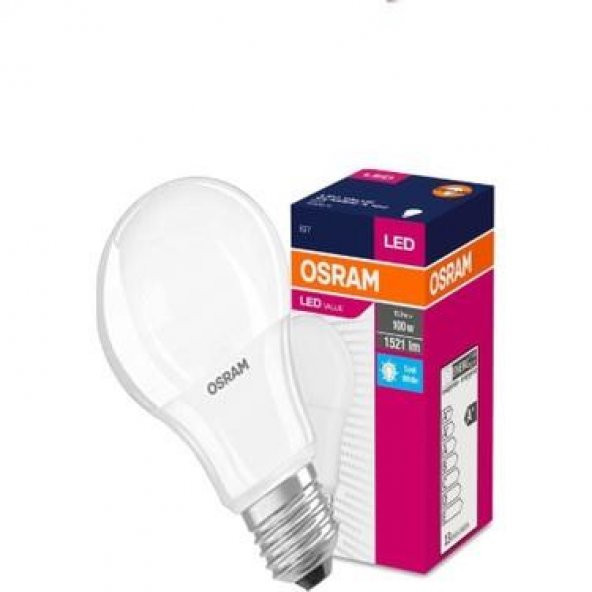 Osram 13 Watt 1521 Lumen E-27 Duy 6500K Beyaz Işık LED Ampul 13W=100W