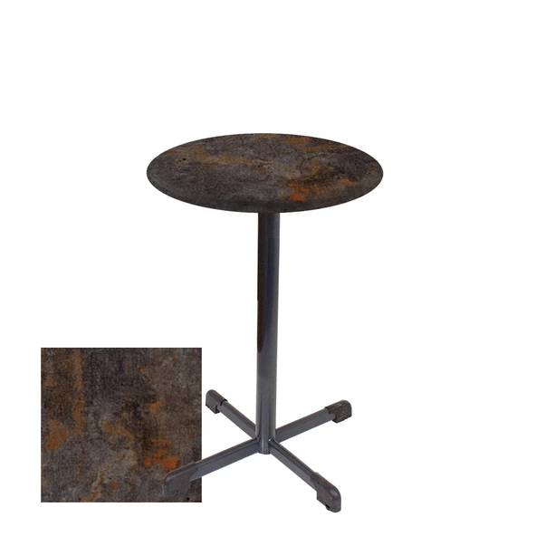 Bistro Masa (Halley Werzalit Yuvarlak 60cm) - Metalic Oxid 3 ürün görseli 1