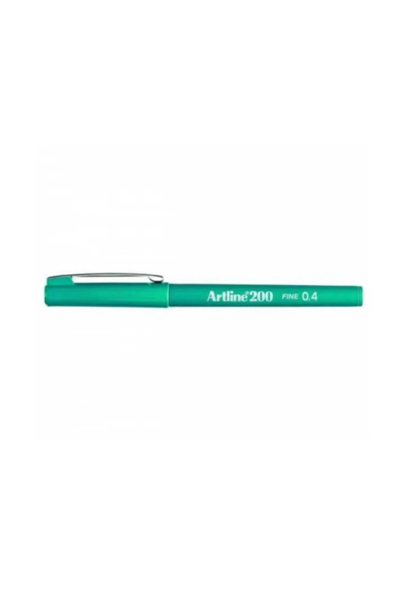 Artline İnce Uçlu Yazı Ve Çizim Kalemi Fineliner 0.4 MM Koyu Yeşil EK-200 12 Li (1 Paket 12 Adet)